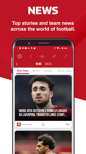 Android application The Kop - Live Scores & News screenshort