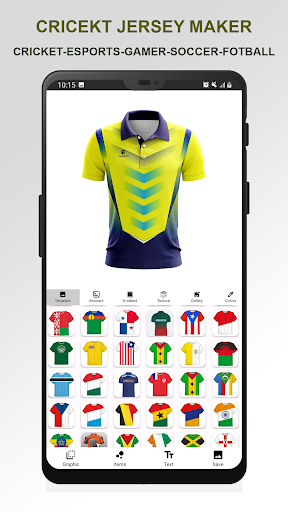 Android application Cricket Jersey Maker screenshort