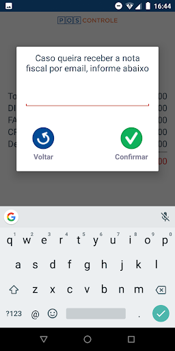 POS CONTROLE Screen 3