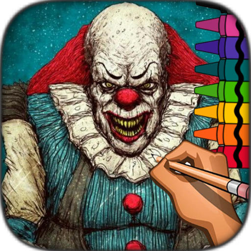 Horror Coloring Pages logo