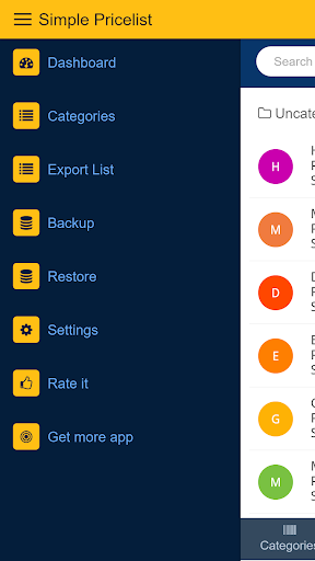 Simple Pricelist Screen 3