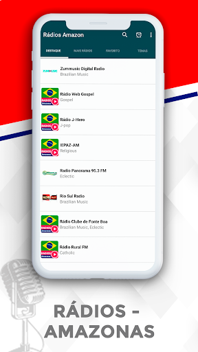 Android application Rádios - Amazonas screenshort