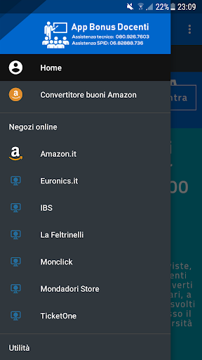 Android application Credito Docenti screenshort