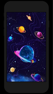 Aesthetic Space Art Wallpaper