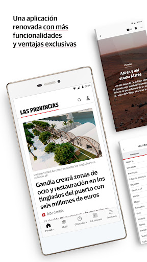 Android application Las Provincias screenshort