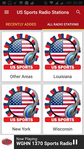 USA Sports Radio Stations Screen 3