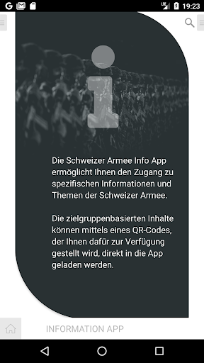 Schweizer Armee Info App Screen 3