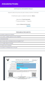 Información Judicial Ecuador Screenshot