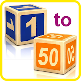 1to50, 1 to 50, order number icon