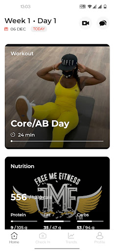 Free Me Fitness Screen 2