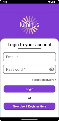 Android application Luminus Wound Care Analytics screenshort