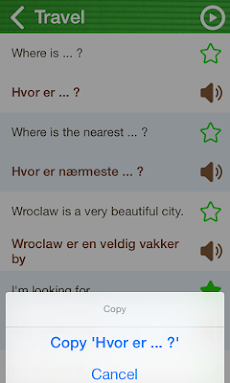 Learn Norwegian Phrasebookのおすすめ画像3