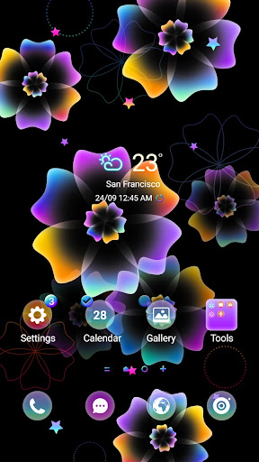 Android application Big Colorful Flower- Wallpaper screenshort