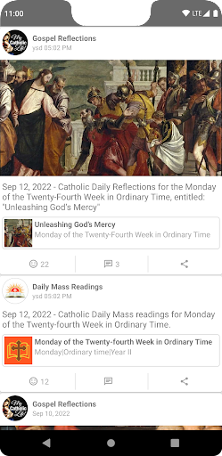 Android application Catholic Mass Readings & Bible screenshort