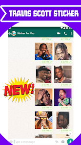 Screenshot 1 Travis Scott Stickers for What android
