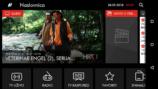 Android application A1 TV za van screenshort