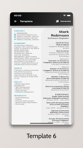 Screenshot of Resume+ - CV Generator