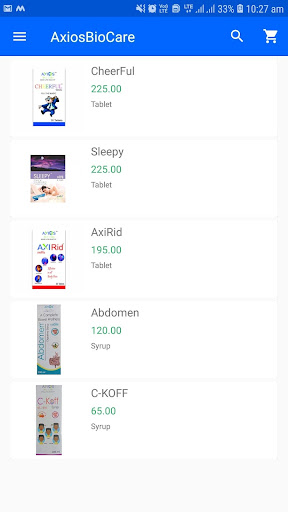 Axios Bio Care | Healthcare Screen 2