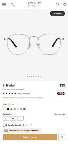 EyeBuyDirect Screen 3
