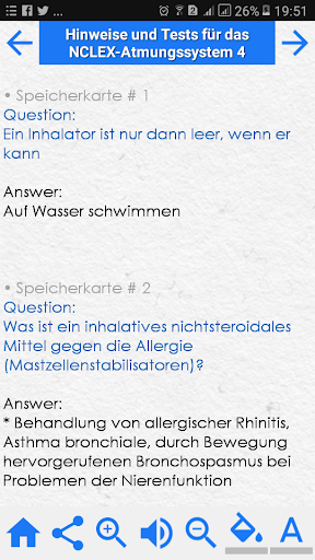 Android application NCLEX Respiratory System Anmer screenshort