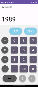 Pocket Left Hand Calculator