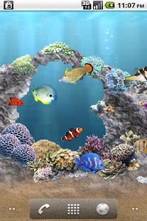 aniPet Aquarium LiveWallpaper Screenshot