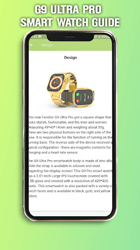 G9 Ultra Pro Smart Watch Guide Screen 3