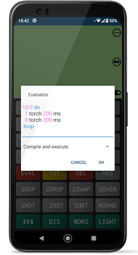 Forth Calculator Pro Screen 2