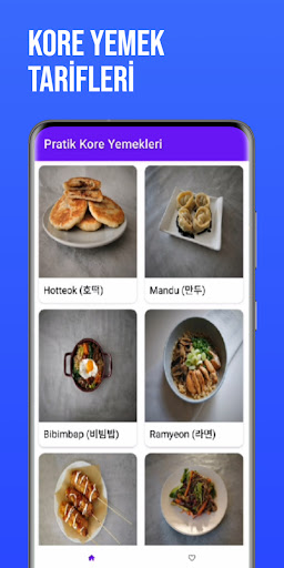 Android application Pratik Kore Yemek Tarifleri screenshort