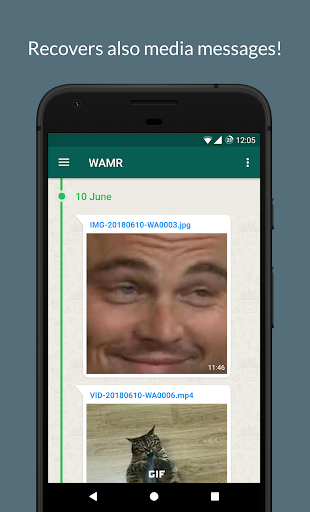 WAMR - Recover deleted messages & status download  screenshots 3