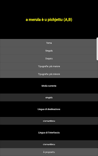 Tema par u chjamè rispondi Screen 3
