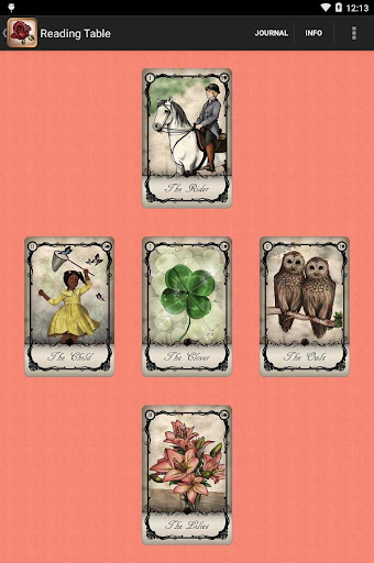 Screenshot of Under the Roses Lenormand