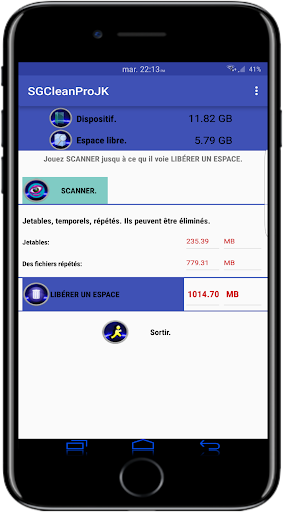 Aperçu de l'application