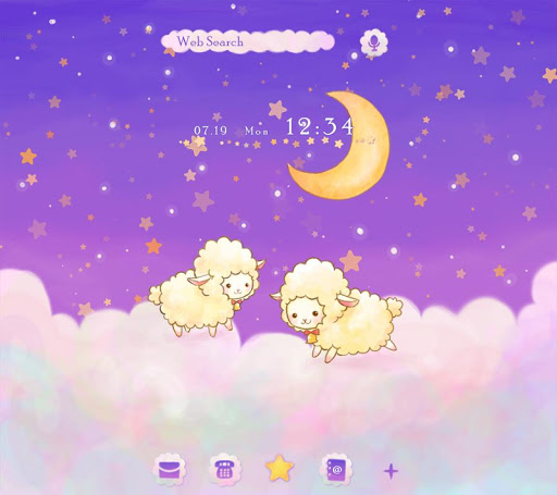 Android application Fluffy Sheep Theme +HOME screenshort