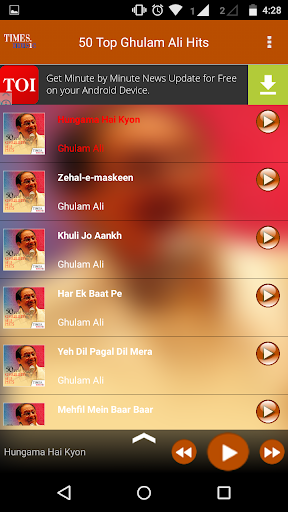 50 Top Ghulam Ali Hits Screen 2