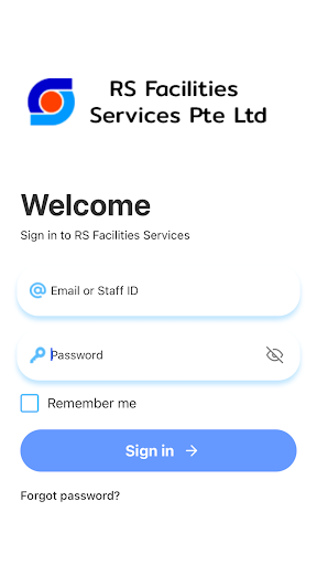 Android application RS Facilities Services screenshort
