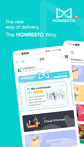 Android application Monresto - Food Delivery screenshort