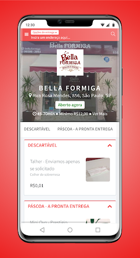 Android application Bella Formiga screenshort