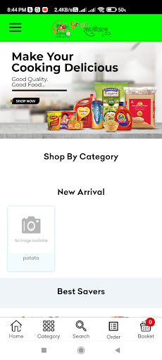 Android application GREEN SABJIWALA screenshort
