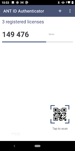 ANT ID Authenticator Screen 2