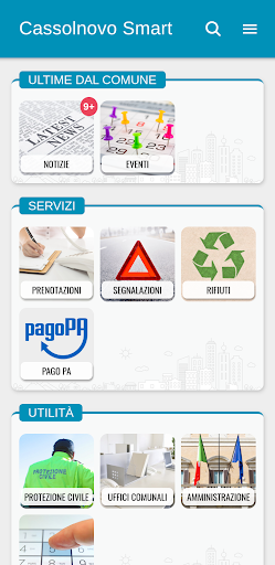 Android application Cassolnovo Smart screenshort