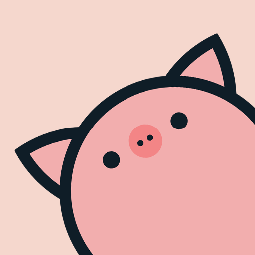 Pig flip desktop clock  Icon