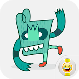 Alien Monster Funny Stickers icon