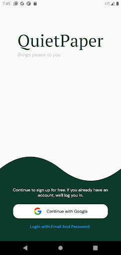 Android application QuietPaper screenshort