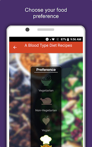 Screenshot of A Blood Type Recipes Diet Plan