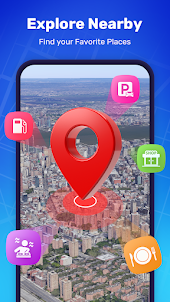 GPS地図、ナビゲーションと目的地マップ