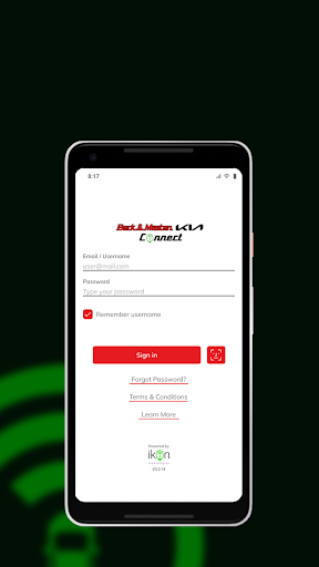 Android application Beck and Masten Kia Connect screenshort