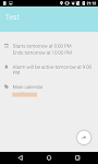 screenshot of Events Notifier for Calendar