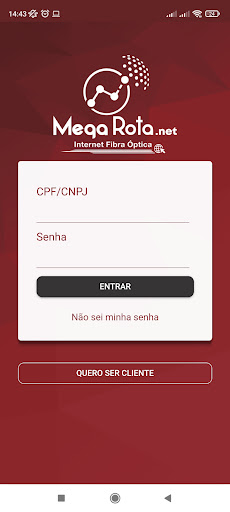 Android application Mega Rota Internet screenshort