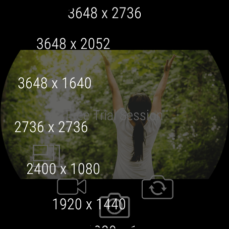 Camera Remote Wear OS Screen 3